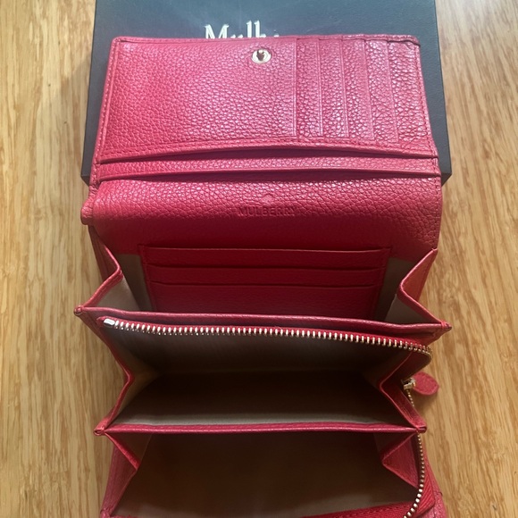 Mulberry Peony Pink Medium French Continental Wallet - Picture 5 of 16